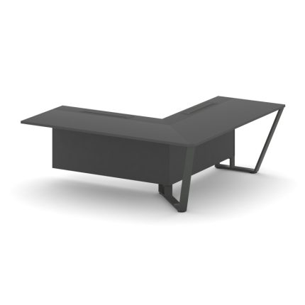 Steel Meet Завершающий угловой модуль правый KDK-PR.B.SPZOU-20(R) Антрацит/Металл Антрацит 2000*2000