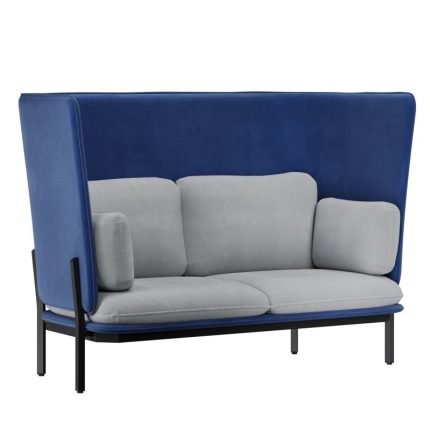 Stato Диван двухместный  с высокой спинкой STA-02 Like 785/Like 992/Металл Черный 1820*900*1200