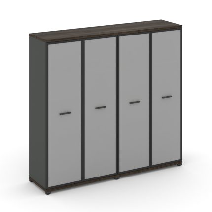 Concept Шкаф 2 широкие секции, 4 ниши CN.STS-426 RMB A Дуб Мали/Антрацит/Металл Антрацит/Сатин 1668*