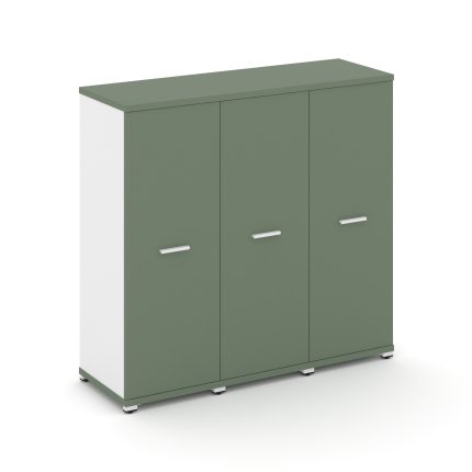 Concept Шкаф 3 узкие секции, 3 ниши CN.STU-336 W Кобо/Белый Бриллиант/Металл Белый 1252*420*1186