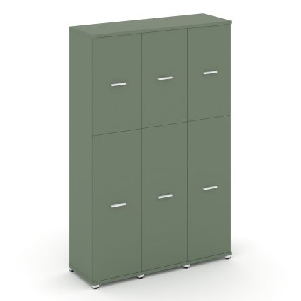 Concept Шкаф 3 узкие секции, 5 ниш CN.STU-535 W Кобо/Металл Белый 1252*420*1922