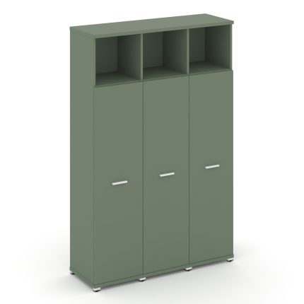 Concept Шкаф 3 узкие секции, 5 ниш CN.STU-536 W Кобо/Металл Белый 1252*420*1922