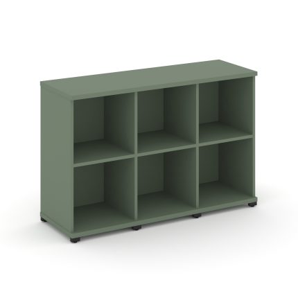 Concept Стеллаж 3 узкие секции, 2 ниши CN.STU-230 Кобо/Металл Черный 1252*420*818