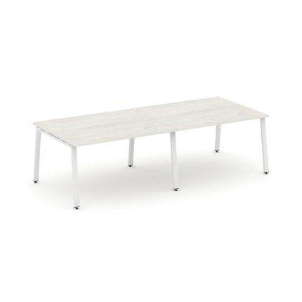 Style Project Стол переговорный SN-6A.SPRG-042.3 Дуб Наварра/Металл Белый 2360*1180*750