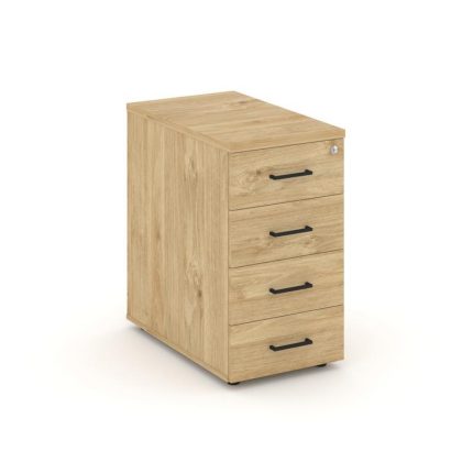 Style Project Тумба опорная/приставная SN.TOP-001 Тиквуд Светлый/Черный Ручки 416*600*750