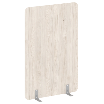 R-line Перегородки на металлических опорах на фетровых подпятниках DP.F-120-180 Денвер Светлый/Метал