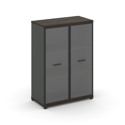 Concept Шкаф 1 широкая секция, 3 ниши CN.STS-316 RPB A Дуб Мали/Антрацит/Металл Антрацит/Прозрачный