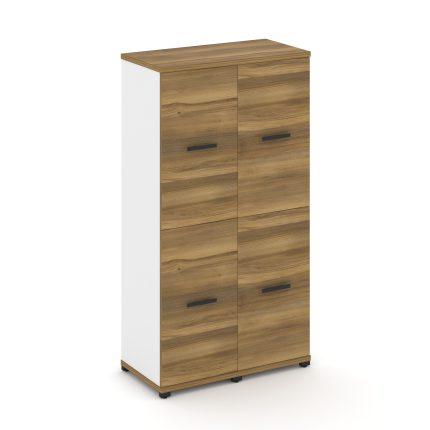 Concept Шкаф 2 узкие секции, 4 ниши CN.STU-422 B Сандал Янтарный/Белый Бриллиант/Металл Черный 836*4