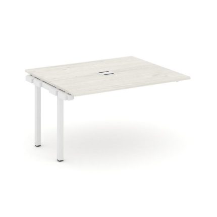 Style Project Проходной наб. элем. перег. стола SN-5P.NSPRG-032 Дуб Наварра/Металл Белый 1180*1180*7