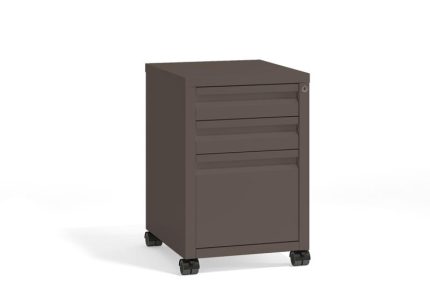 Riva Metal Тумба мобильная металлическая (центральный замок) RM.TM-21.1 Металл Мокко 440*494*658