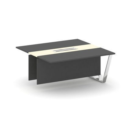 Steel Meet Проходной модуль L=1600 MMK-PR.B.SPPW-16 Антрацит/Ваниль Глянец/Нержавеющая Сталь/Хром 16