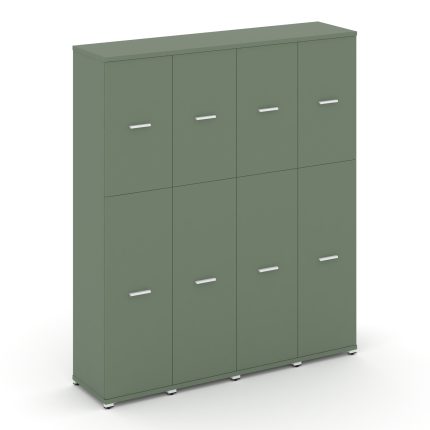 Concept Шкаф 4 узкие секции, 5 ниш CN.STU-545 W Кобо/Металл Белый 1668*420*1922