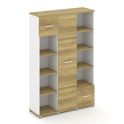 Concept Набор №534.U CN.STUN-534 W Дуб Винченцо/Белый Бриллиант/Металл Белый 1252*420*1922