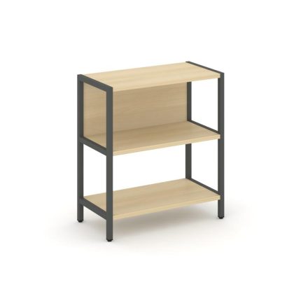 Shelf System Односекционный стеллаж двухярусный SN.STM-211 Акация Лорка/Металл Антрацит 810*400*879