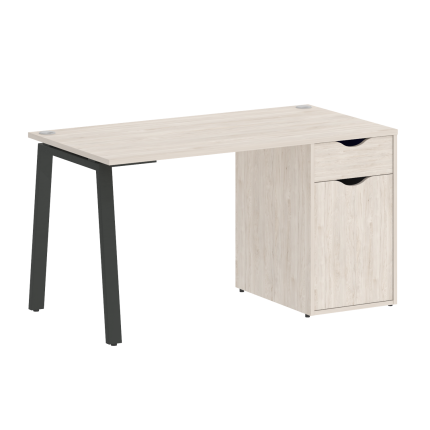 Home Office Стол письменный VR.SP-3-138.1.A Денвер Светлый/Металл Черный 1380*720*750