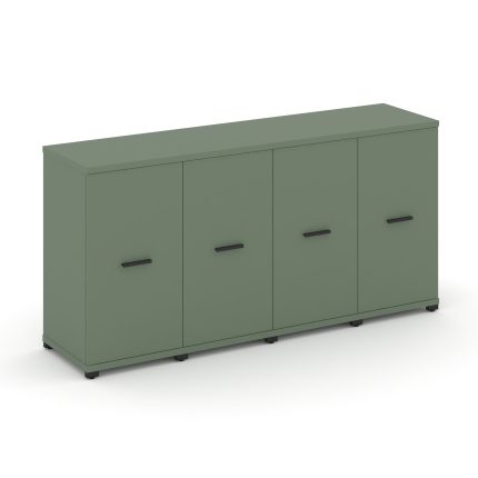 Concept Шкаф 4 узкие секции, 2 ниши CN.STU-243 B Кобо/Металл Черный 1668*420*818