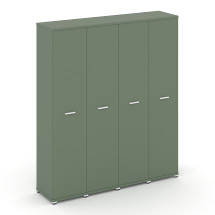 Concept Шкаф 4 узкие секции, 5 ниш CN.STU-548 W Кобо/Металл Белый 1668*420*1922