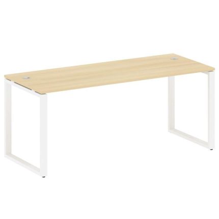 Metal System Стол письменный на О-образном м/к БО.СП-5 Акация Лорка/Металл Белый 1800*720*750