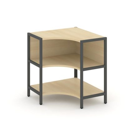 Shelf System Односекционный угловой стеллаж двухярусный SN.STMU-211 Акация Лорка/Металл Антрацит 810