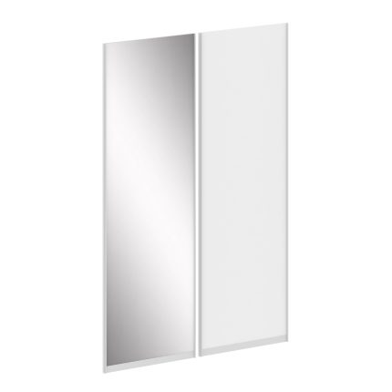 Maris Комплект дверей ЛДСП 1шт+Зеркало 1шт. для шкафа высокого L=1100мм SH.DZK-1.1 Белый Бриллиант 5