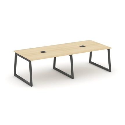 Style Project Стол переговорный SN-5T1.SPRG-044 Акация Лорка/Металл Антрацит/Заглушка Металл Антраци