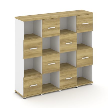 Concept Набор №443.U CN.STUN-443 W Дуб Винченцо/Белый Бриллиант/Металл Белый 1668*420*1554