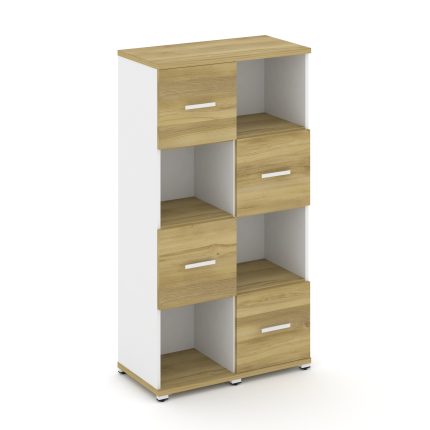 Concept Набор №421.U CN.STUN-421 W Дуб Винченцо/Белый Бриллиант/Металл Белый 836*420*1554