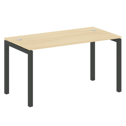 Metal System Quattro Стол письменный на П-образном м/к 50БП.СП-3 Акация Лорка/Металл Антрацит 1400*7