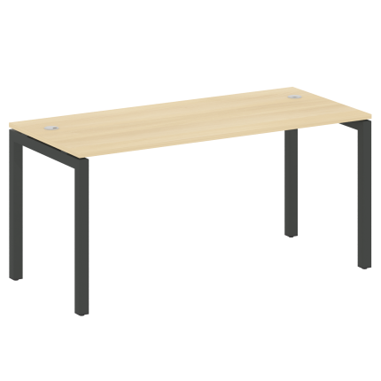 Metal System Quattro Стол письменный на П-образном м/к 50БП.СП-4 Акация Лорка/Металл Антрацит 1600*7