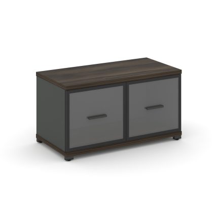 Concept Шкаф 1 широкая секция, 1 ниша CN.STS-113 RPB A Дуб Мали/Антрацит/Металл Антрацит/Прозрачный