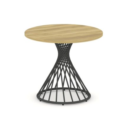 Oak Стол переговорный круглый D=900мм PR.C.SPRG-001.D Дуб Винченцо/Металл Антрацит 900*900*750