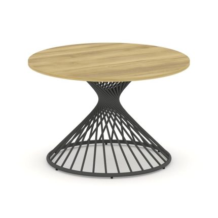 Oak Стол переговорный круглый D=1200 PR.C.SPRG-003.D Дуб Винченцо/Металл Антрацит 1200*1200*750