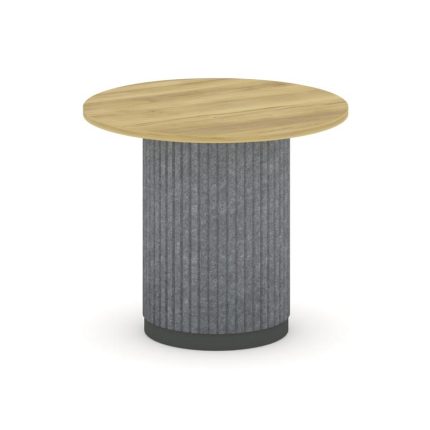 Felto Стол переговорный круглый D=900 PR.C.SPRG-004.D Дуб Винченцо/Металл Антрацит/Морская Галька 90