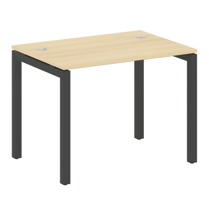 Metal System Quattro Стол письменный на П-образном м/к 50БП.СП-1 Акация Лорка/Металл Антрацит 1000*7