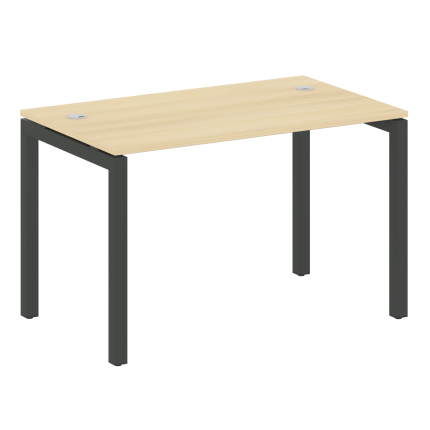 Metal System Quattro Стол письменный на П-образном м/к 50БП.СП-2 Акация Лорка/Металл Антрацит 1200*7