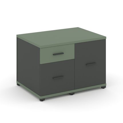 Concept Тумба приставная сервисная CN.TSR-001 A Кобо/Антрацит/Металл Антрацит 836*600*583