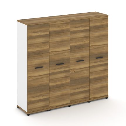 Concept Шкаф 4 узкие секции, 4 ниши CN.STU-446 B Сандал Янтарный/Белый Бриллиант/Металл Черный 1668*