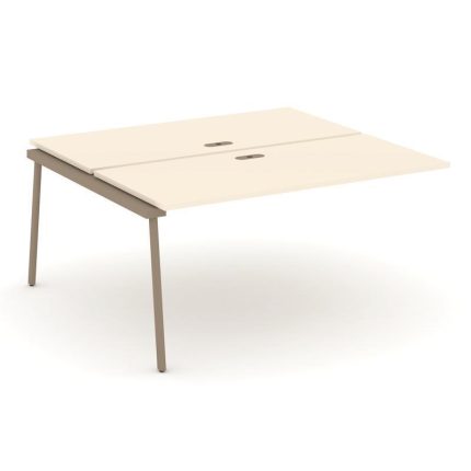 Estetica Двойной наборный элемент рабочей станциии ES.2.NRS-4-LP Сатин/Металл Латте 1580*1500*750