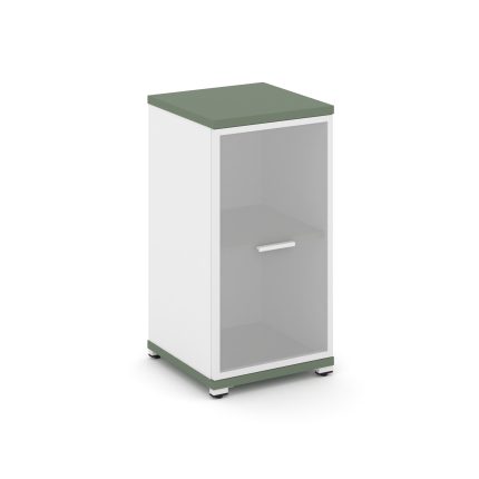 Concept Шкаф 1 узкая секция, 2 ниши CN.STU-213 RMW W Кобо/Белый Бриллиант/Металл Белый/Сатин 420*420