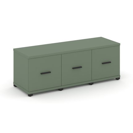 Concept Шкаф 3 узкие секции, 1 ниша CN.STU-133 B Кобо/Металл Черный 1252*420*450