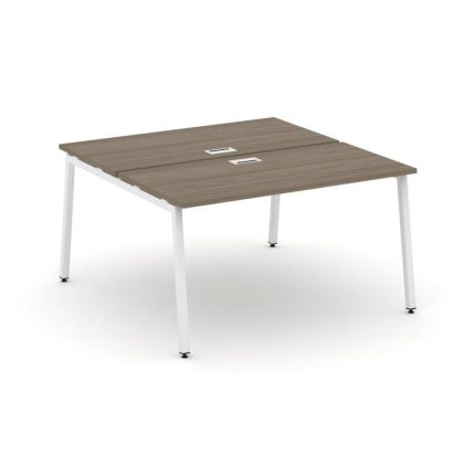 Style Project Рабочая станция 2-х сторон. SN-4A.DRS-013 Вяз Благородный/Металл Белый 1380*1432*750
