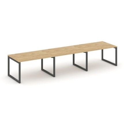 Style Project Стол переговорный SN-5O.SPRG-021.3 Тиквуд Светлый/Металл Антрацит 2940*980*750