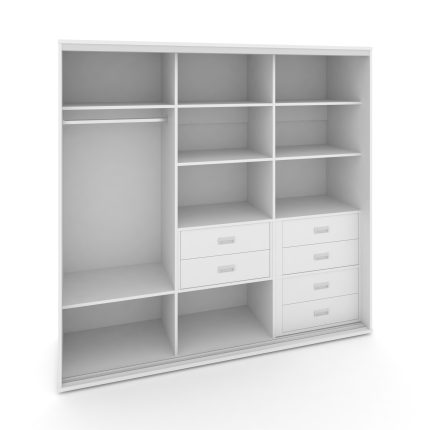 Maris Комплект №3, 3-х секционного шкафа низкого L=2369мм SH.K3-6.2 K3 Белый Бриллиант 2369*600*2006