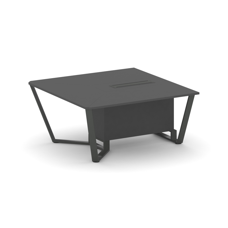 Steel Meet Начальный модуль L=1600 KDK-PR.B.SPNW-16 Антрацит/Металл Антрацит 1600*1600*750