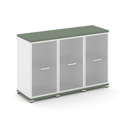 Concept Шкаф 3 узкие секции, 2 ниши CN.STU-233 RMW W Кобо/Белый Бриллиант/Металл Белый/Сатин 1252*42