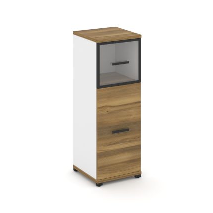 Concept Шкаф 1 узкая секция, 3 ниши CN.STU-314 RPB B Сандал Янтарный/Белый Бриллиант/Металл Черный/П