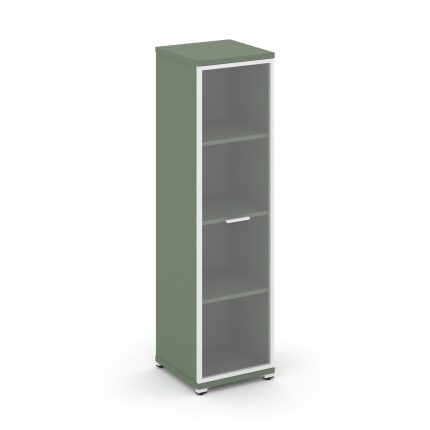 Concept Шкаф 1 узкая секция, 4 ниши CN.STU-416 RPW W Кобо/Металл Белый/Прозрачный 420*420*1554