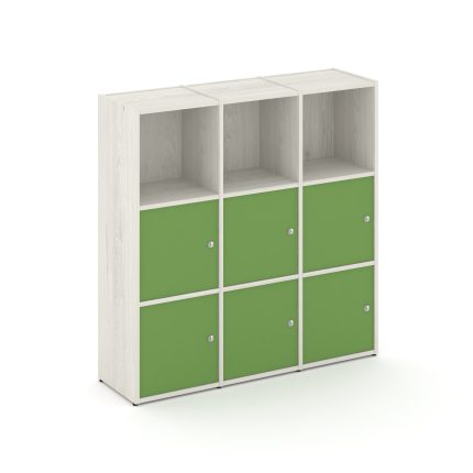 Locker plus Комплект №3 LK.K-003 Дуб Наварра/Зеленый 1188*350*1203