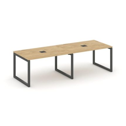 Style Project Стол переговорный SN-5O.SPRG-013 Тиквуд Светлый/Металл Антрацит 2760*980*750