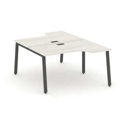 Style Project Рабочая станция эргоном. SN-6A.DRPA-011 Дуб Наварра/Металл Антрацит 1380*1432/1992*750